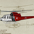 LAFD Bell 412 - Profile Art