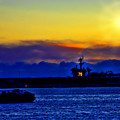Sunset over the Carl Vinson